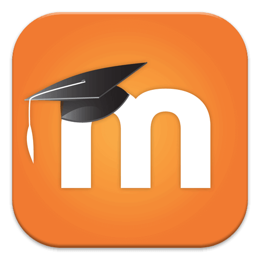 Moodle learning management system logo